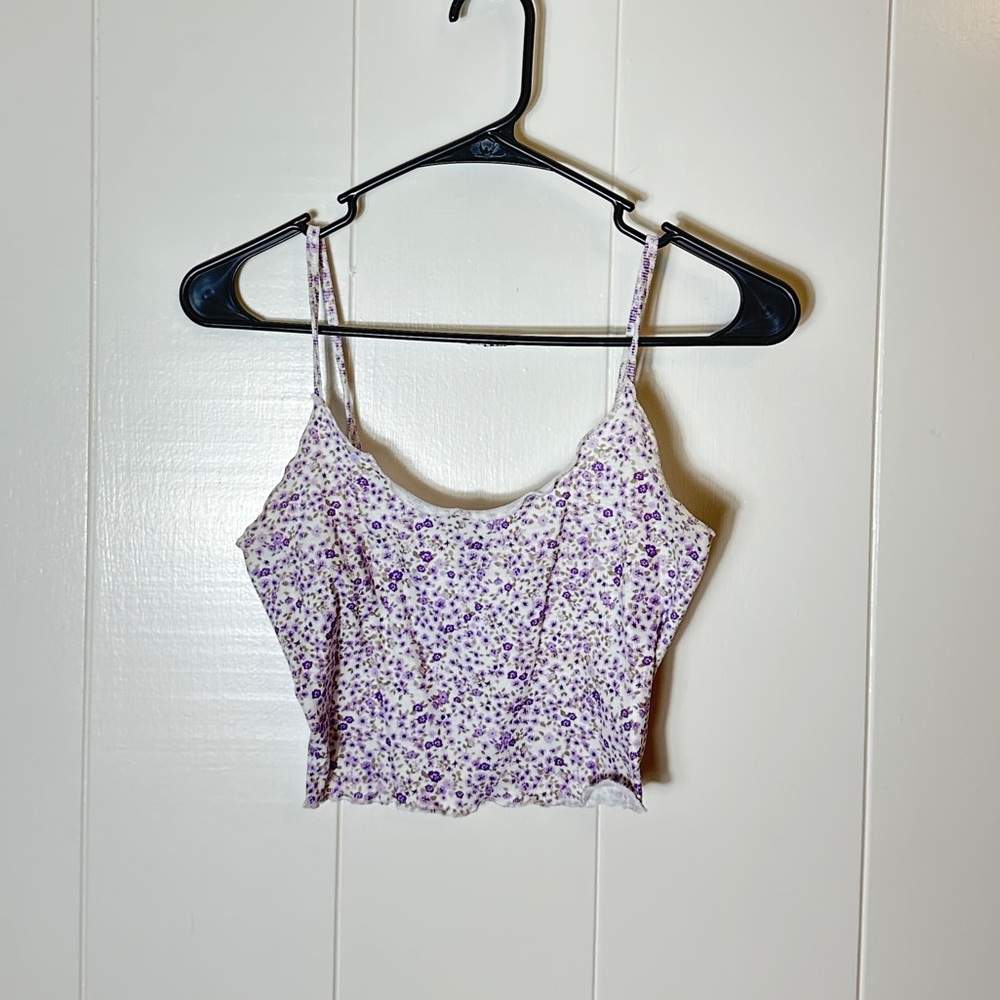 SHEIN Purple Floral Camisole Top